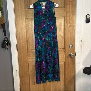 Vintage women’s Miss Dorby Floral‎ Sleeveless Madi  Dress size 8